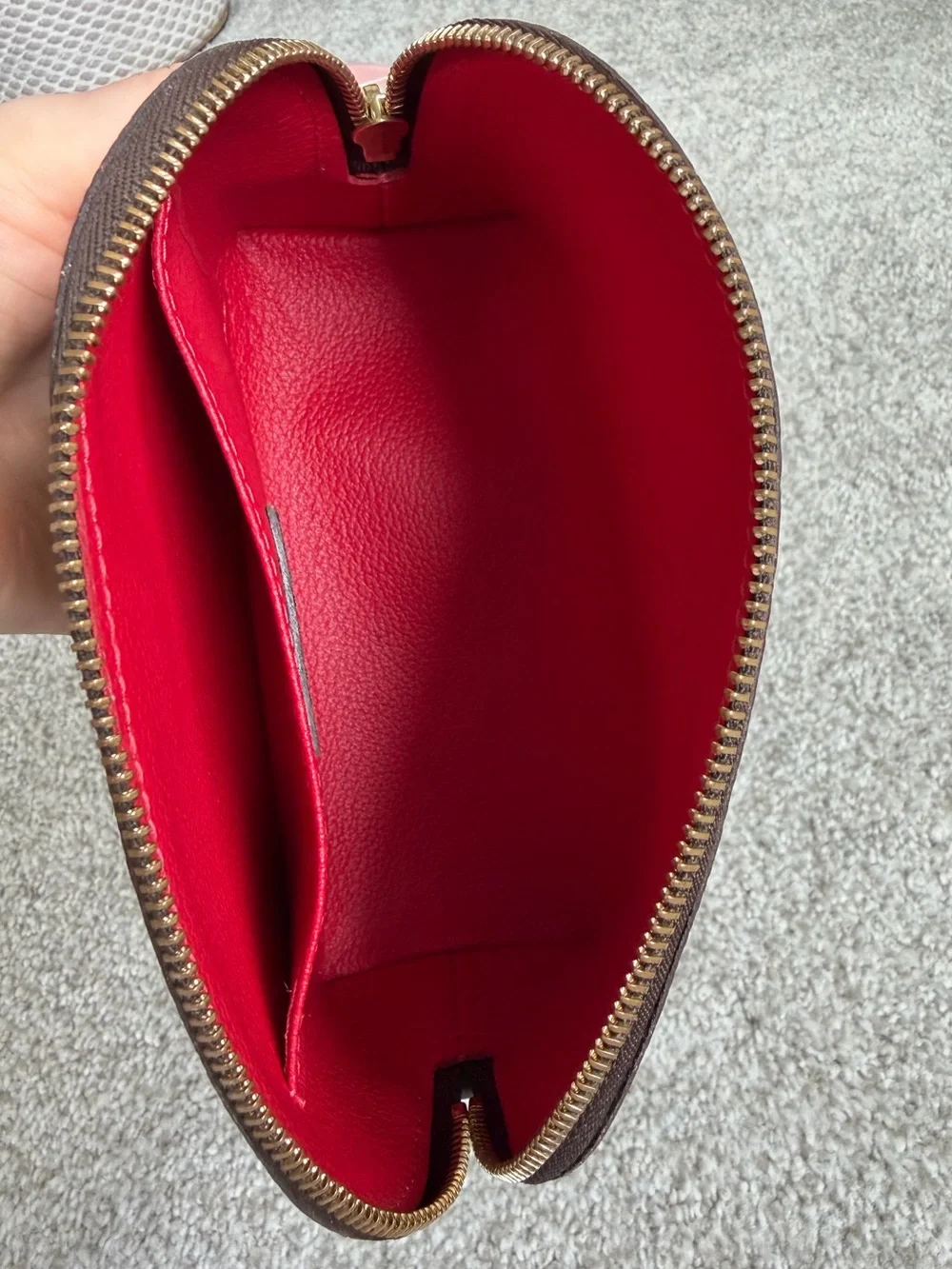 Louis Vuitton Damier Ebene Cosmetic Pouch PM N47516